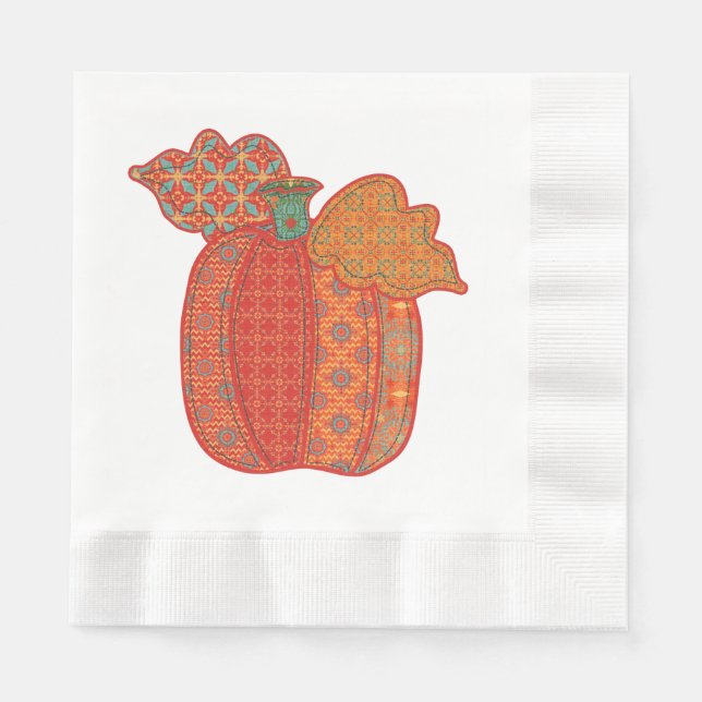 Servilleta De Papel Ropa de calabaza de acción de gracias Luncheon Nap (Anverso)