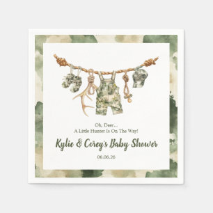 Servilleta De Papel Ropa de Caza Camuflaje para Niño Baby Shower