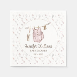 Servilleta De Papel Ropa de chica Boho Nápoles de papel para la ducha