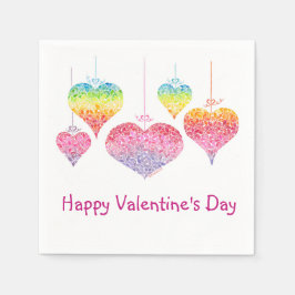 Servilleta De Papel Ropa de cócteles de Heart Valentines