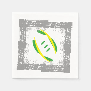 Servilleta De Papel Ropa de cócteles gris/verde/amarillo
