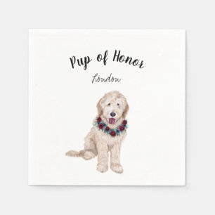 Servilleta De Papel Ropa de cócteles para perros Golden Doodle