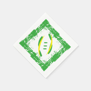 Servilleta De Papel Ropa de cócteles verde y amarillo