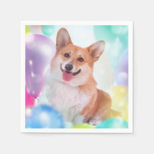 Servilleta De Papel Ropa de Corgi galés de pembroke sonriente