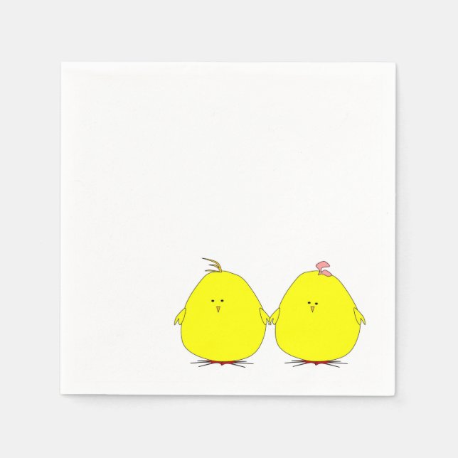 Servilleta De Papel Ropa de dos chicas (Anverso)