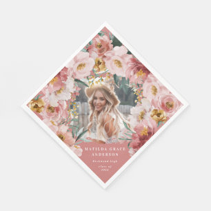 Servilleta De Papel Ropa de fiesta de graduación de foto floral de chi