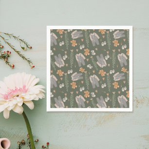 Servilleta De Papel Ropa de género neutra lindo boho baño de bebé