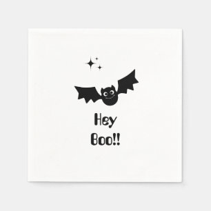 Servilleta De Papel Ropa de Halloween de color negro y blanco