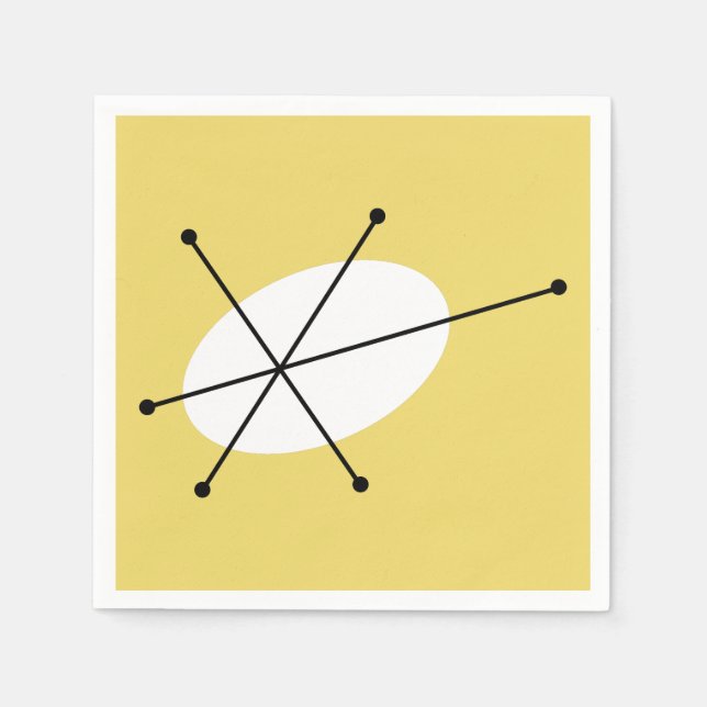 Servilleta De Papel Ropa de papel amarillo (Anverso)