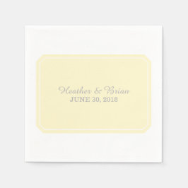 Servilleta De Papel Ropa de papel amarillo simplemente elegante