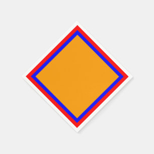 Servilleta De Papel Ropa de papel azul rojo y Naranja