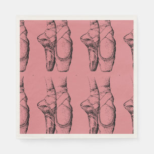 Servilleta De Papel Ropa de papel ballet de Ballerina rosa