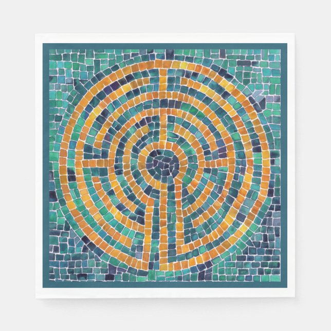 Servilleta De Papel Ropa de papel de almuerzo estándar LABYRINTH II -  (Anverso)