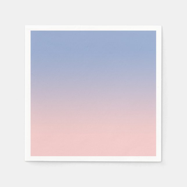 Servilleta De Papel Ropa de papel de cóctel rosa a azul (Anverso)