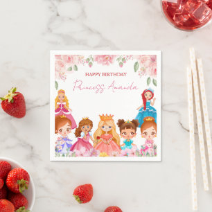 Servilleta De Papel Ropa de papel de la fiesta de cumpleaños de la rei