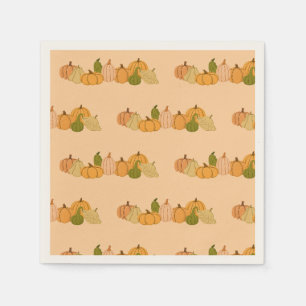 Servilleta De Papel Ropa de papel del patrón de calabaza - Partido Hal