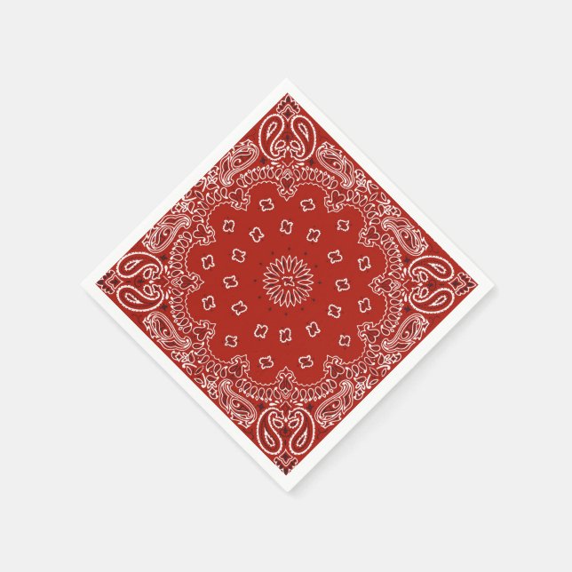 Servilleta De Papel Ropa de papel fiesta de patrón de bandana occident (Borde)