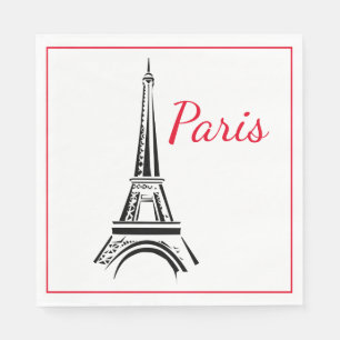 Servilleta De Papel Ropa de papel Luncheon de París