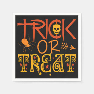 Servilleta De Papel Ropa de papel Trick or Treth Halloween