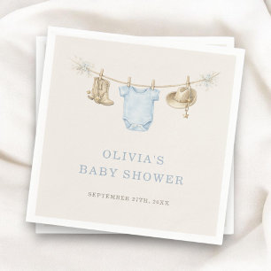 Servilleta De Papel Ropa de Pequeño Vaquero para Fiesta de Baby Shower