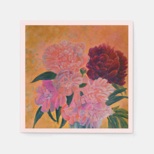 Servilleta De Papel Ropa de ramo rosa Peony