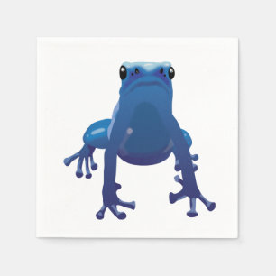Servilleta De Papel Ropa de rana azul