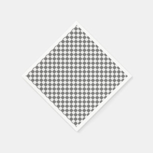 Servilleta De Papel Ropa de rayas grises y blancas