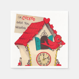 Servilleta De Papel Ropa de reloj cucú retro curtido fiesta