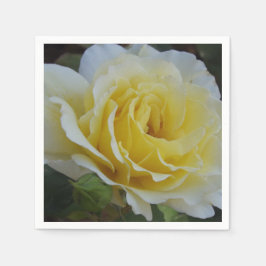 Servilleta De Papel Ropa de rosa blanca y amarilla