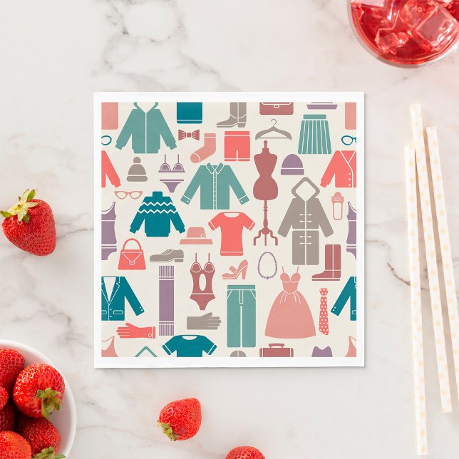 Servilleta De Papel Ropa Iconos Napkins (Subido por el creador)