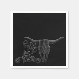 Servilleta De Papel Ropa 'Longhorn Scroll'