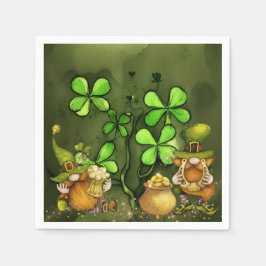 Servilleta De Papel Ropas caprichosas y nomas de Leprechaun irlandeses