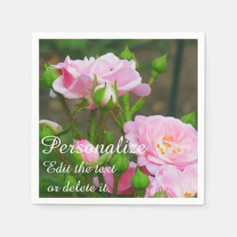 Servilleta De Papel Ropas Fiestas de papel rosa pálido