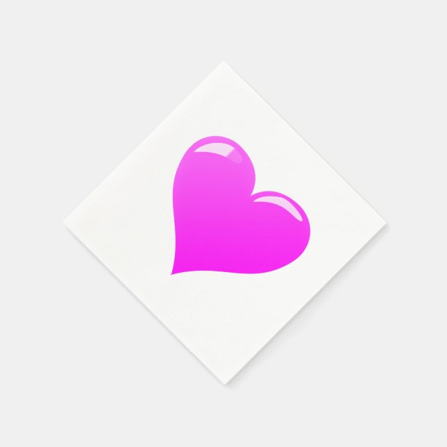 Servilleta De Papel Ropas románticas del corazón (Borde)