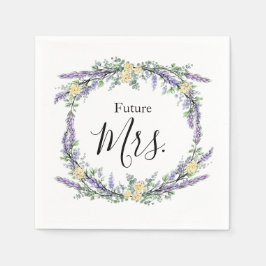 Servilleta De Papel Rosa amarilla de lavanda y eucalipto