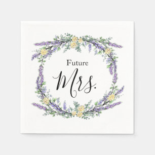 Servilleta De Papel Rosa amarilla de lavanda y eucalipto