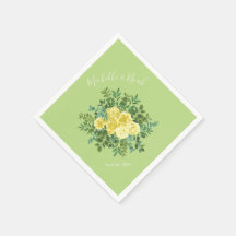 Rosa amarillo claro y verde pálido Boda floral