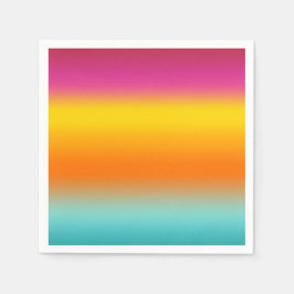 Servilleta De Papel Rosa, amarillo, Naranja, Verde azulado