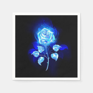 Servilleta De Papel Rosa azul en llamas