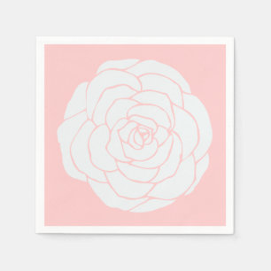 Servilleta De Papel Rosa blanca