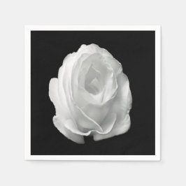 Servilleta De Papel rosa-blanca-sobre-fondo-negro