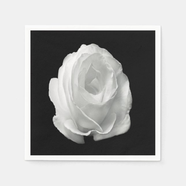 Servilleta De Papel rosa-blanca-sobre-fondo-negro (Anverso)