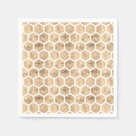 Servilleta De Papel Rosa de diseño gráfico de honeycomb