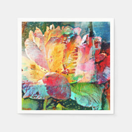 Servilleta De Papel Rosa de flores