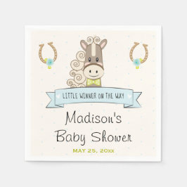 Servilleta De Papel Rosa de herradura Derby Horse Boy Bowtie Baby Show