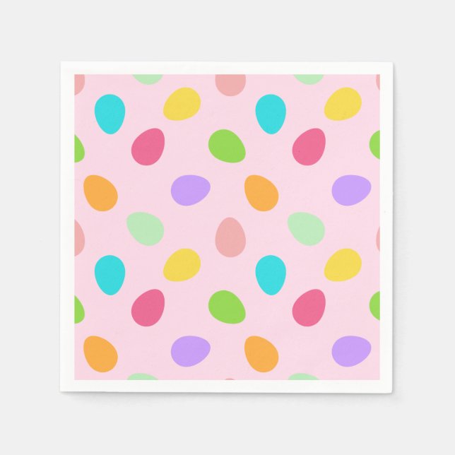 Servilleta De Papel Rosa de huevos básicos (Anverso)