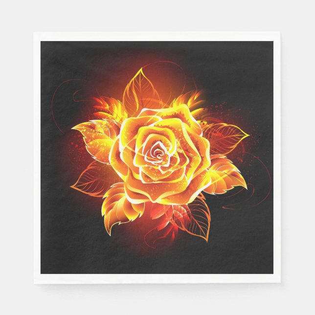 Servilleta De Papel Rosa de incendios en auge (Anverso)