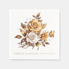 Servilleta De Papel Rosa de Moda elegante | Partido de compromiso romá