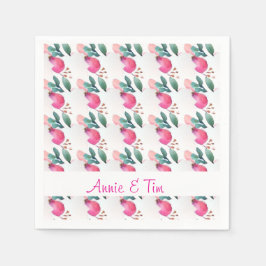 Servilleta De Papel Rosa dulce de arte bud