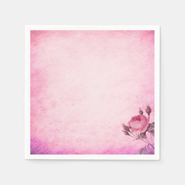 Servilleta De Papel Rosa el día de San Valentín (Anverso)